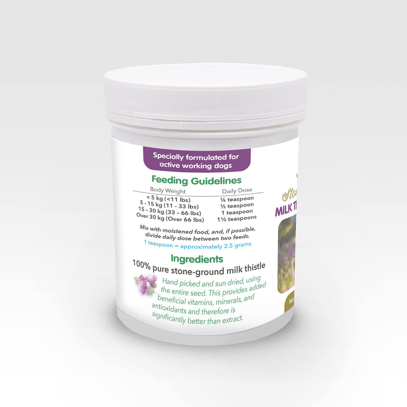 Vet's Advantage 100% Pure Stone-ground Milk Thistle Powder for Dogs - for Optimal Liver Health & Detoxification - PawsPlanet Australia