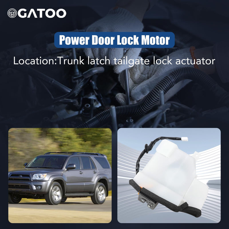 Trunk Latch Tailgate Lock Rear Gate Hatch Fit for 4.0L 4.7L Toyota 4Runner 2003 2004 2005 2006 2007 2008 2009 Liftgate Door Actuator Back Assembly Motor, Replace# 69110-35060 69110-35062 69110-35090