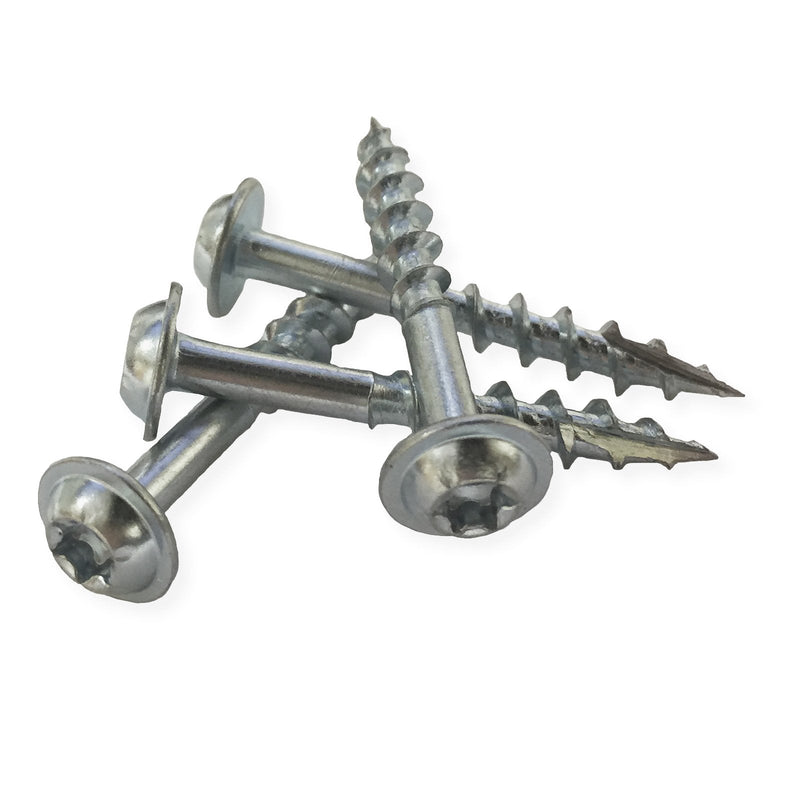 Milescraft 5202 Wood Pocket Hole Screws - #7 x 1-1/4" Washer Head with Coarse Thread (100pc.), Torx Drive Self-Tapping, For Indoor Use