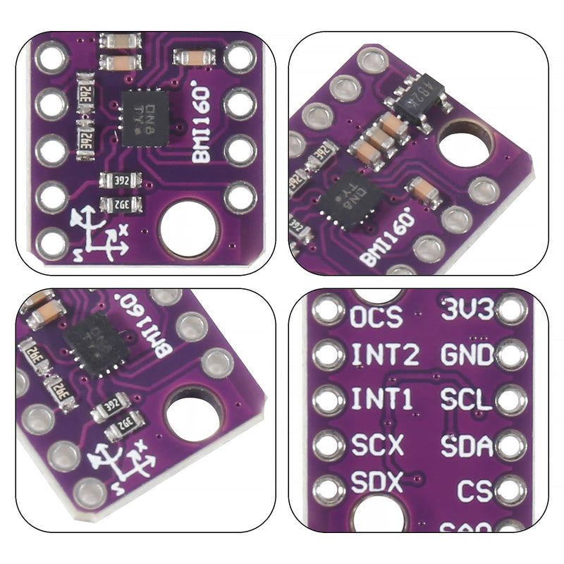 10pcs BMI160 GY-BMI160 6DOF 6-Axis Sensor Module Gravity Sensors Accelerometer Gyroscope Acceleration Gravity Sensor IIC I2C SPI 3-5V