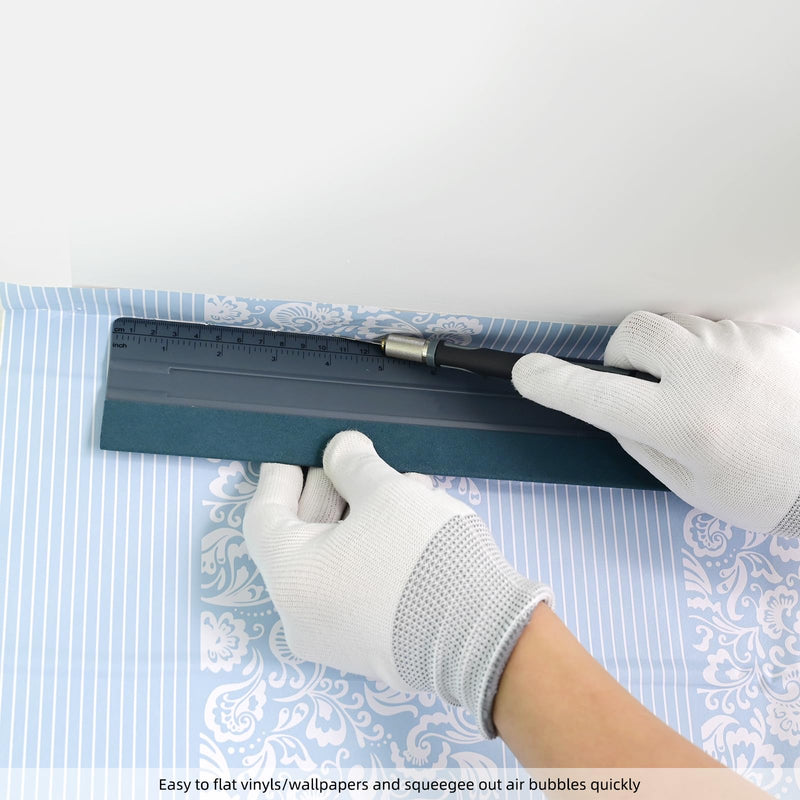 EHDIS Wallpaper Smoothing Tool Kit Wallpaper Smoothing Brush Large Wallpaper Squeegee for Applying Peel and Stick Wallpaper, Vinyl Backsplash Tile,Smoothing Wallcovering T91-U