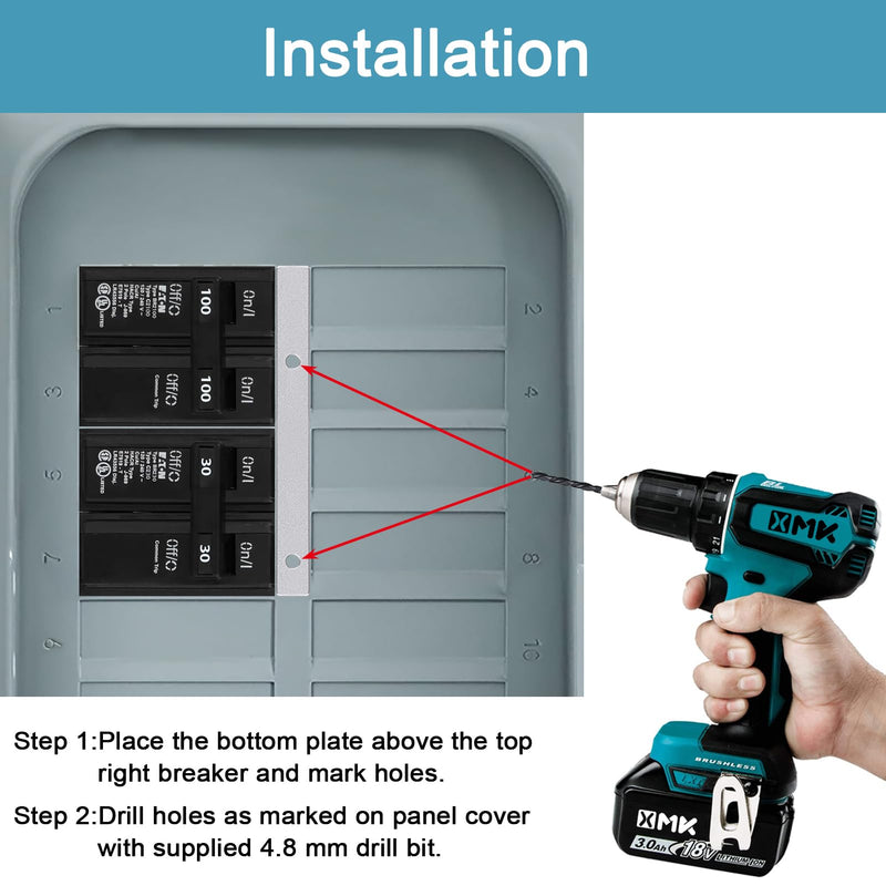 Generator Interlock Kit for Eaton Cutler Hammer 100A and 125A BR Series Panels,Interlock Kit for Eaton Cutler Hammer 100 Amp and 125 Amp for BR Series Panels with Adjacent Main and Branch Breakers