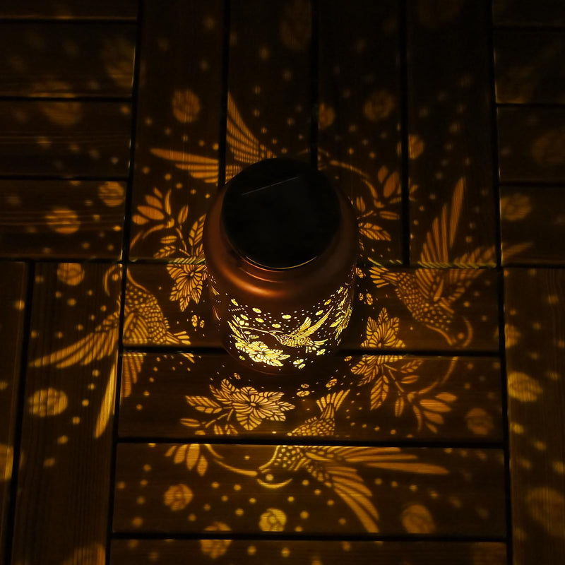 Hummingbird Solar Lanterns Outdoor Waterproof Hanging Solar Lights, Birthday Gifts for Women, Men, Mom, Mothers Day Gifts, Garden Decor for Outside, Patio, Outdoor, Yard, Lawn, Balcony Hummingbird 1PC