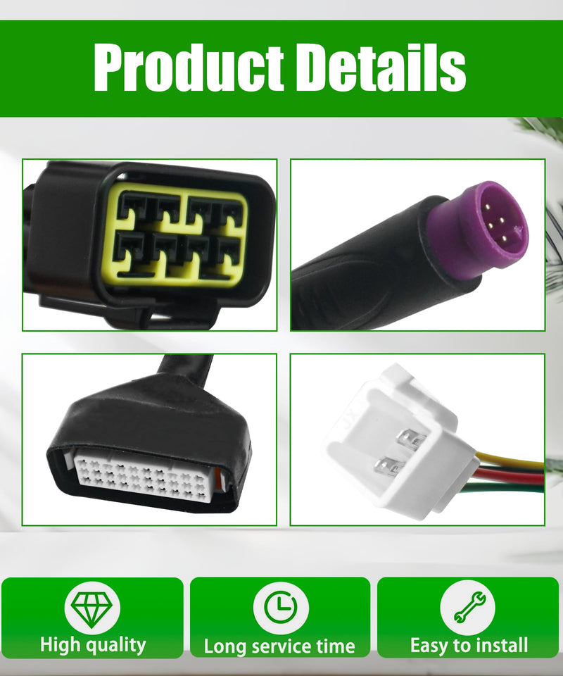 Ebike Controller Main Line Fits for Tuttio Soleil01 Ebike Controller Wire Harness Assembly(Be Compatible with M Button Display)