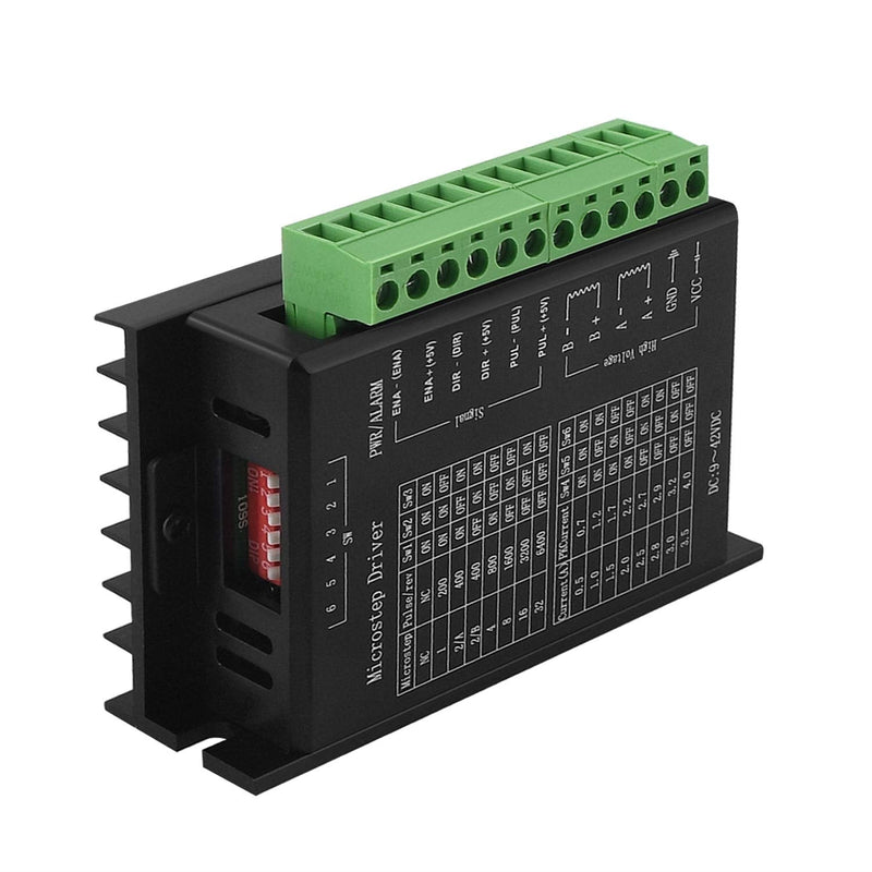 TB6600 Stepper Motor Driver 4A Stepper Driver for Nema 17, 23 and 34 Stepper Motor, 9-42V, 32 Segments, Upgraded Version-1PCS 1 pcs
