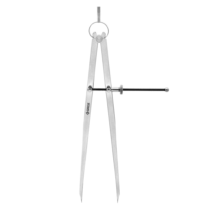 Groz 01425 12" Spring Divider, Matte Finish, with Solid Nut 12 Inch