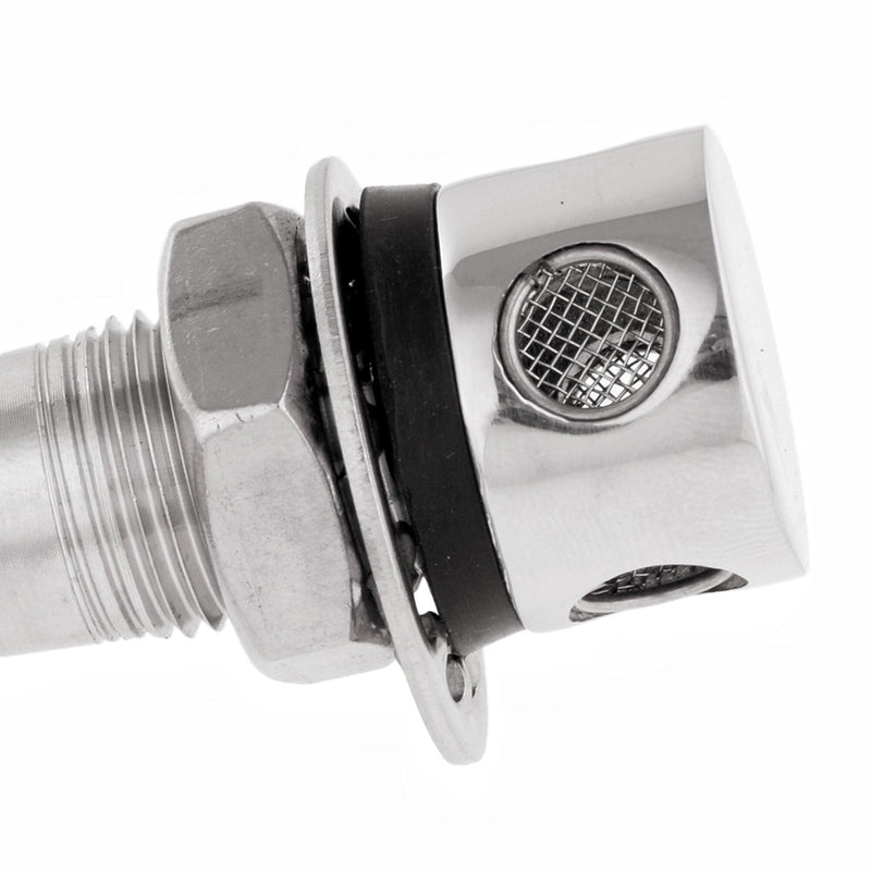 3/5" Marine Grade 90° Bend Gas Fuel Tank Vent Boat Yacht, 316 Stainless Steel Boat Fuel Waste Water Gas Diesel Tank Vent Flush Moun (Type: 90° Bend Hull) Type: 90° Bend Hull