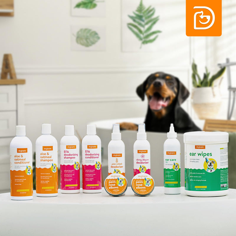 3-in-1 Paw Balm & Deodorizer Spray - Between Baths Bundle for Pets | Moisturizing Balm for Cracked Skin (2oz) & Long-Lasting Piña Colada Odor Eliminator (8oz) for Dogs & Cats Pina Colada - PawsPlanet Australia