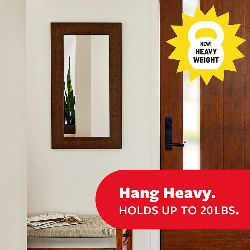 Command Strips Heavy Duty Set - Decorate Your Wall with Command Picture Hanging Strips, 20 LB XL Heavyweight Strips