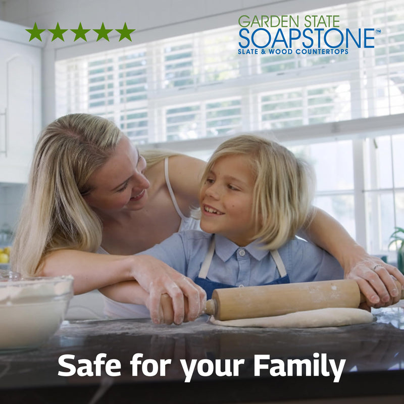 The Original Soapstone Oil | All Natural Food-Safe Blend (NO Mineral Oil) for Soapstone Countertops – Enhances & Darkens Stone, Low-Maintenance Easy to Apply (8oz) 8 Fl Oz (Pack of 1)