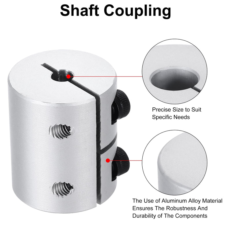 MECCANIXITY Shaft Coupling 4 to 5mm(ID) 30mm(L) Aluminum Alloy Shaft Coupler Connector Rigid Joint Motor Accessories for 3D Printer DIY Robots Model CN 4 to 5mm(ID) 30mm(L)
