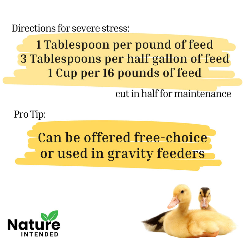 Brewer's Yeast + Probiotics + Niacin + Vitamins Supplement for Ducks, Chickens and Poultry. (Molt Recovery, Severe Stress, Egg Quality and Development) 10-Ounce Resealable Foil-Lined Pouch 10 ounce