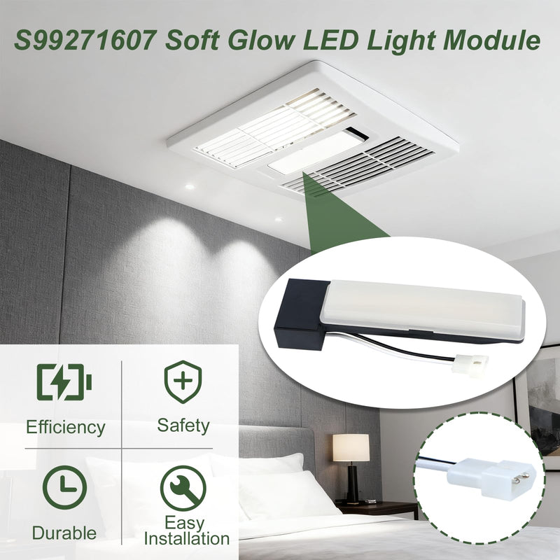 S99271607 Soft Glow LED Light Module for Bathroom Fan Light Replacement