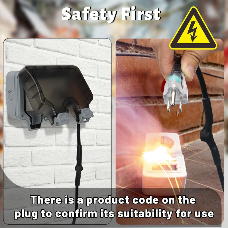 Thermostat Controlled Extension Cord,32°F(0 Degree) Auto On/50°F(10 Degree) Thermostat Controlled Outlet for Heat Cable Controller,Compatible with Any Outdoor Thermostat Plug Outlet 1 Plug/1PCS