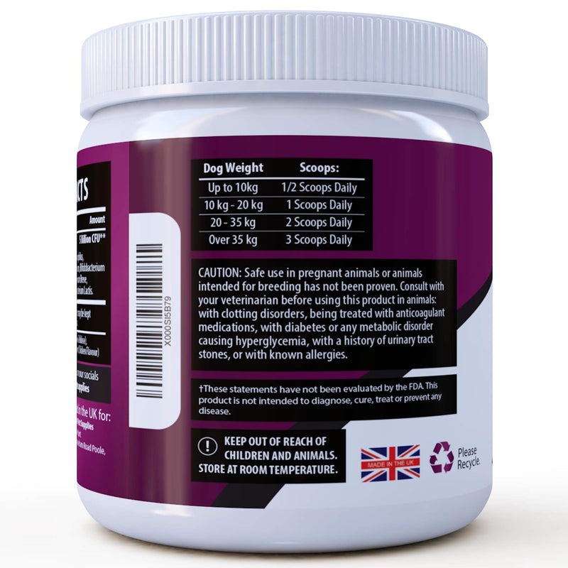 Canine Dietary Supplement, Probiotics for Dog’s Digestive Health, 100g Powder • Furever Friendz - PawsPlanet Australia