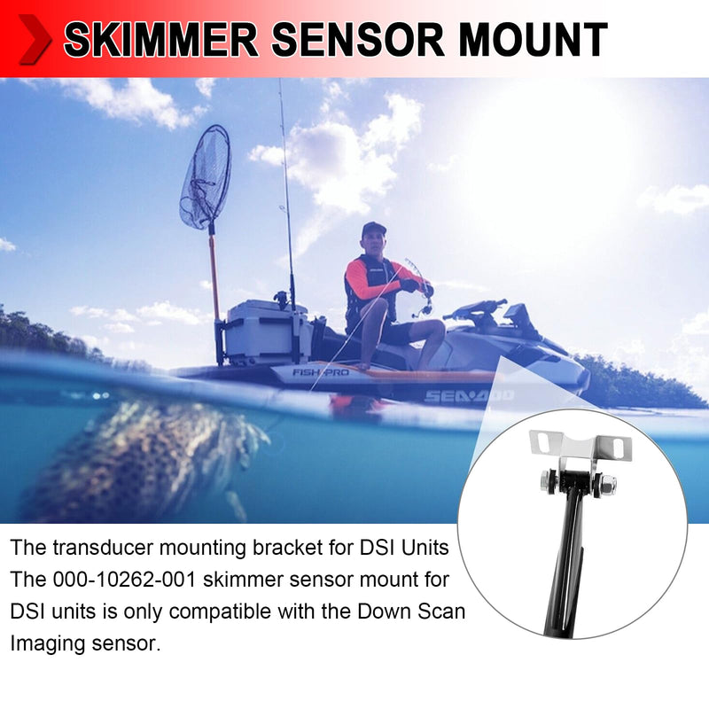 000-10262-001 Transducer Bracket for DSI Skimmer Replacement Mount | Transducer Mount Compatible with Skimmer Transom Mount Transducers for DSI, 3D, TotalScan, Lowrance Transducer Bracket