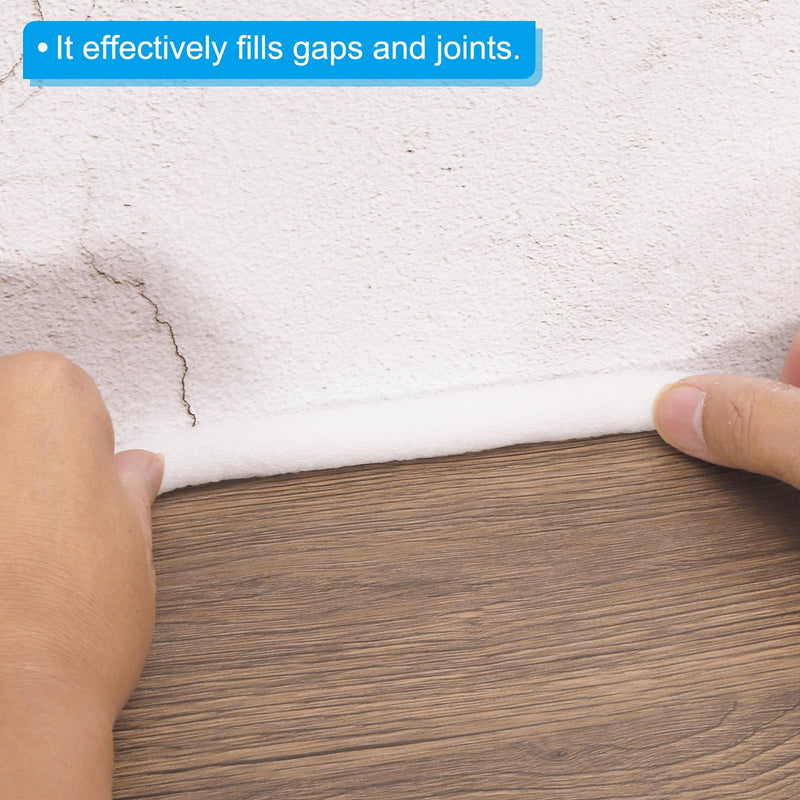 PATIKIL 2 Inch x 6.6 Feet Backer Rod for Gaps and Joints, Foam Rope Caulk Crack Joint Filler Roll Seal Weather Strip for Home Construction Car, White 1