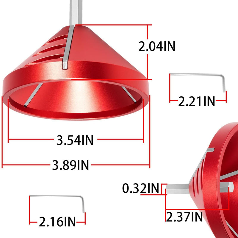 PVC Deburring Tool, 2 in 1 Inner-Outer PVC Chamfer Tool, Pipe Deburring Reamer Plumbing Tool with OD 0.92" to 3.89 ", ID 0.75" to 3.5" for PVC, CPVC, ABS, PP, PE Pipe