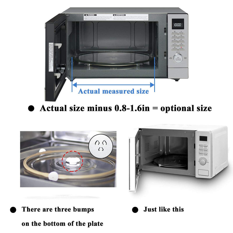 Small 9.6'' / 24.5cm Microwave Glass Plate Replacement, Small Microwave Glass Turntable Plate for Small Microwaves - BY AMI PARTS 9.6IN - NewNest Australia
