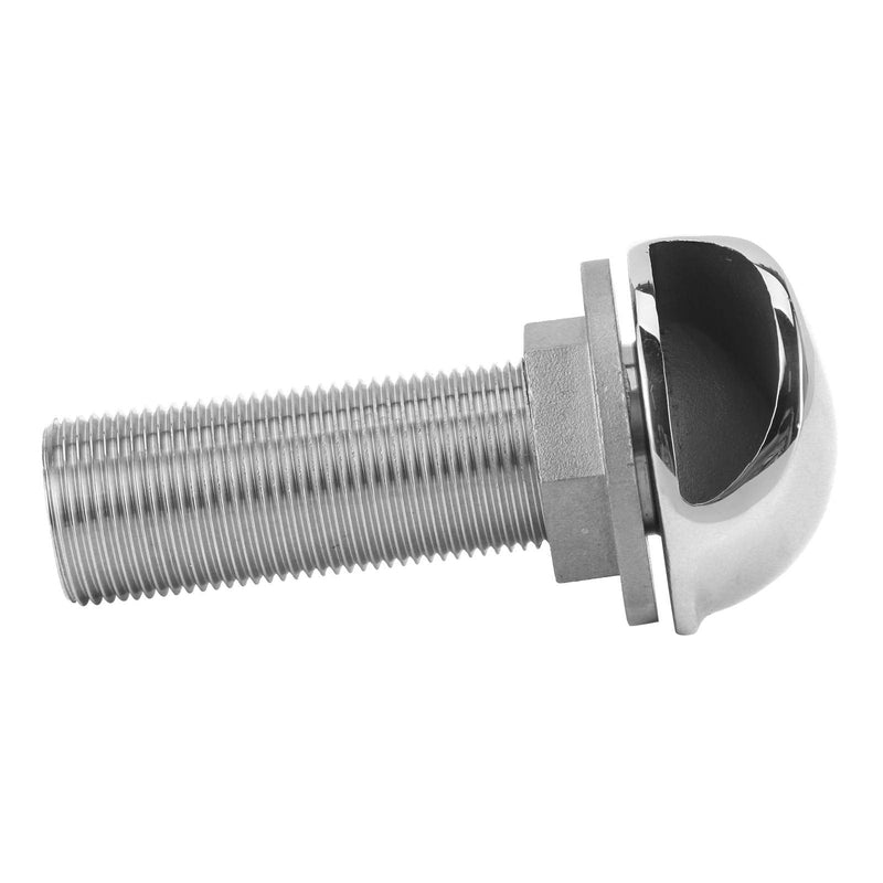 KIMISS 1in Straight Marine Hose Barb Fitting, for Boat/Yacht/Truck/RV, Stainless Steel Thru-Hull Connector, Drain Pipe Adapter, Hose Thru Fitting