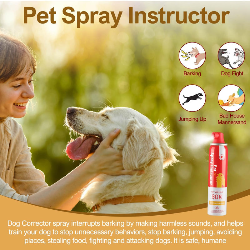 Dog Corrector Spray 1 Pack 80mL for Dogs to Stops Barking, Jumping Up Attacks & Unwanted Dog Behaviour Humane Effective Red