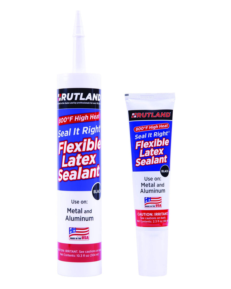 Rutland Products Seal It Right, Flexible Latex Sealant, Black 2.8 fl oz