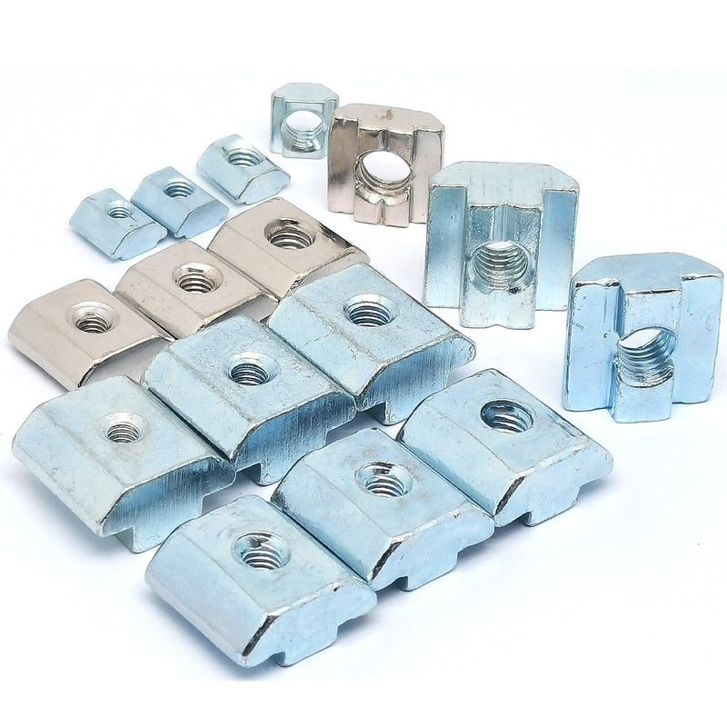 Pack of 20 T Nuts Tee Sliding Slot Nuts 40 Series M8 Threaded Slide for 4040 Series Aluminum Extrusions Profile(4040-M8)