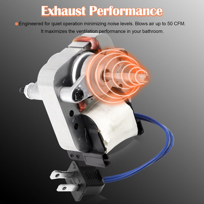 Hiorucet BP27 Fan Motor & Blower Wheel for Nutone Broan 688 663 678 671 659 662 668 670 689 669 Ventilation Fan 688-C, 678-C, 688-E, N678-C, 678-F, 678-D Bathroom Exhaust Fan Replacement Parts, 50 CFM