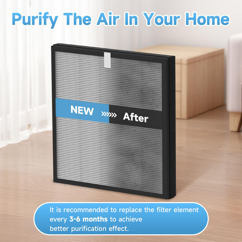 2-Pack MB-066 Replacement Filter Compatible with MB-066 Purifier, with Aromatherapy Tablets