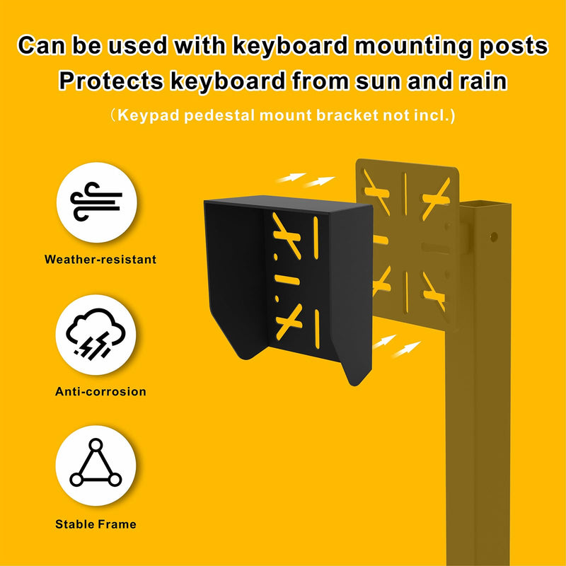 Waterproof Cover for Keypad Mounting Pedestal, Keypad Mounting Post Universal Keypad Protection Cover for Outdoor Automatic Gate Opener Systems
