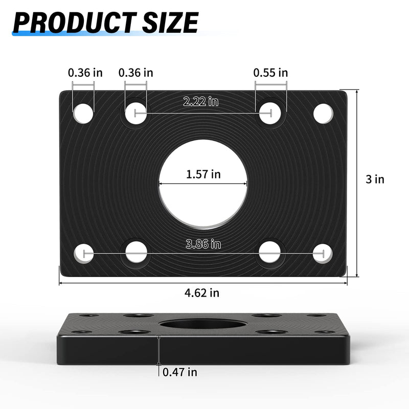TAILONZ PNEUMATIC Bore 63mm SC Air Cylinder Base Connection fittingsStandard Type Pneumatic Parts air Cylinder Flange mounting Plate FA-63