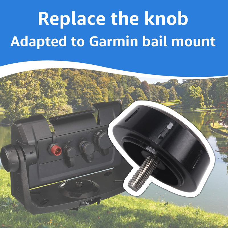 for Garmin Bail Mount Knobs VHF 115/215 Echomap Gpsmap,f/7x3 Series(2-Pack) | The corrosion-resistant solid aluminum design Replacement Stand Knob Compatible with Garmin Device