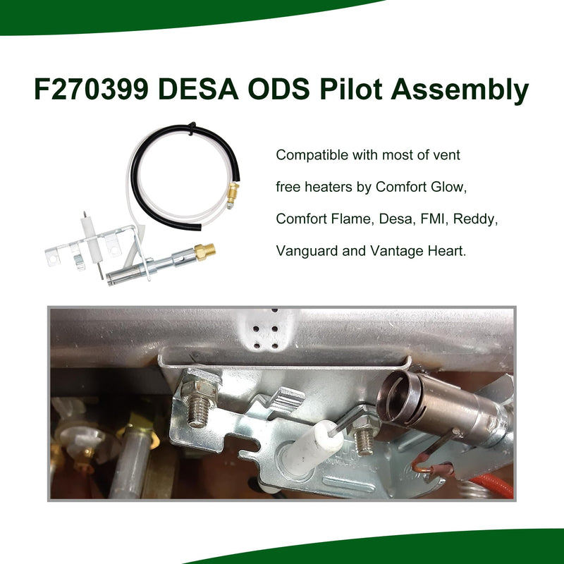 F270399 70358 Pilot ODS Assembly for Vent-Free Mr Heater Heatstar LPG Propane Heater Manual Gas Fireplace Pilot
