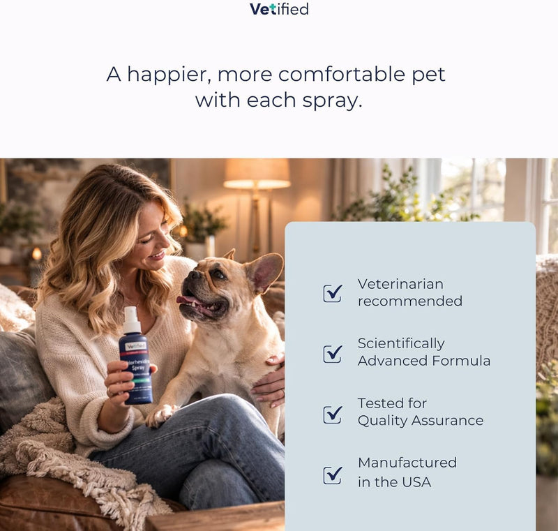 Dog Itching Skin Relief Spray for Dogs | Anti Itch for Dogs for Hot Spots, Rashes & Itchy Paws 8 fl oz (+ 30 Day Vet Access) | NDC 86247-003-08