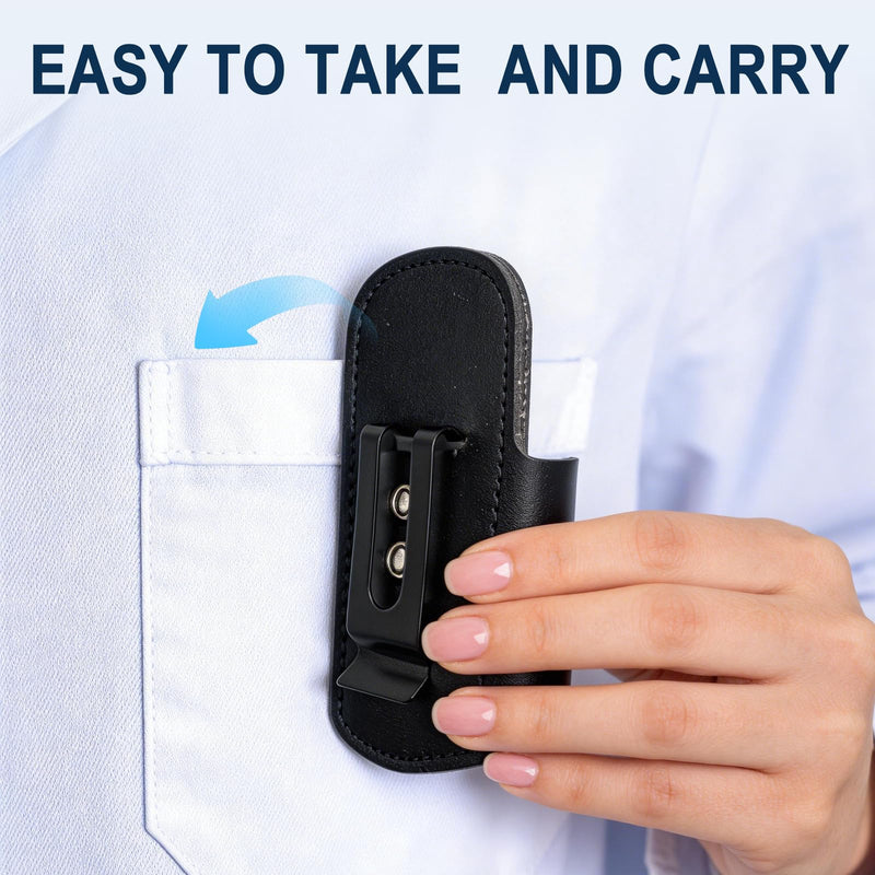 Stethoscope Holder Compatible with EKO,PU Leather | Lightweight,Medical Core 500 Digital Stethoscope Accessory for Physicians, Nurses & Students