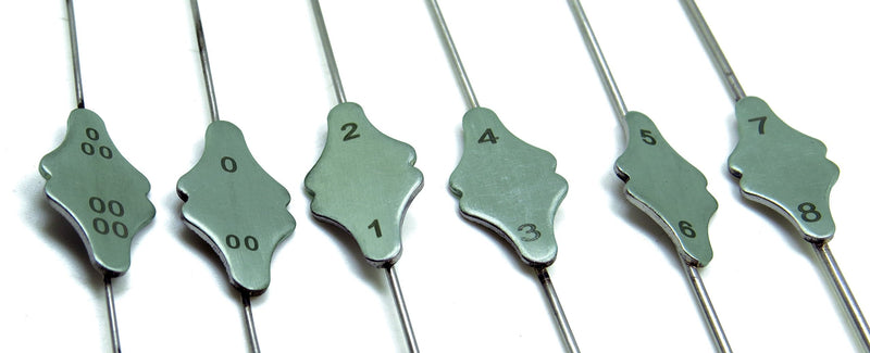 6 Pcs Bowman Lacrimal Probe 6" Surgical Dental ENT 0000-000, 00-0, 1-2, 3-4, 5-6, 7-8 Instruments
