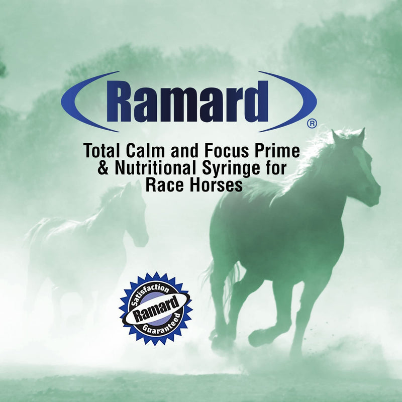 Ramard Total Calm and Focus for Horses Supplement - Magnesium & Calming Formula for Horse Show, Training, Performance Mental Alertness Without Drowsiness, Show Safe, Equine Supplies 1oz Syringe 3Packs 3 Pack, 30 cc. Syringe