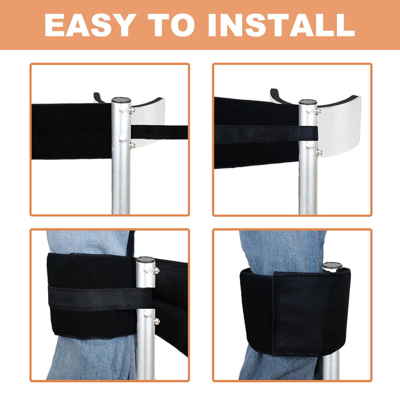 1 Pair Drywall Stilt Straps, Comfort Padded Wide Stilt Straps to Relieve Pressure, Stilt Leg Straps Work with Various Brands of Stilts
