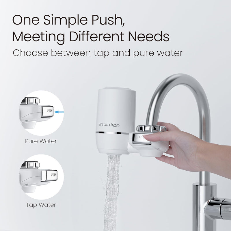 Waterdrop FC-02 Faucet Water Filter for Skin Care, Bathroom Sink Filter White Skin Care-1 Filter
