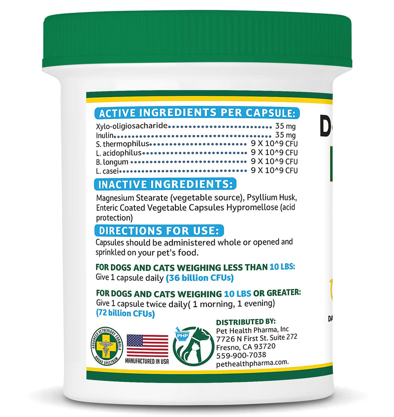 NEPHROMAX™ Synbiotic Capsules for Kidney Support for Dogs & Cats - 36 Billion CFU-Advanced Next-Generation Enteric detoxifying Blend of Pre & Probiotics Kidney Support U.S.A (120 Small Capsules) 120 Caps