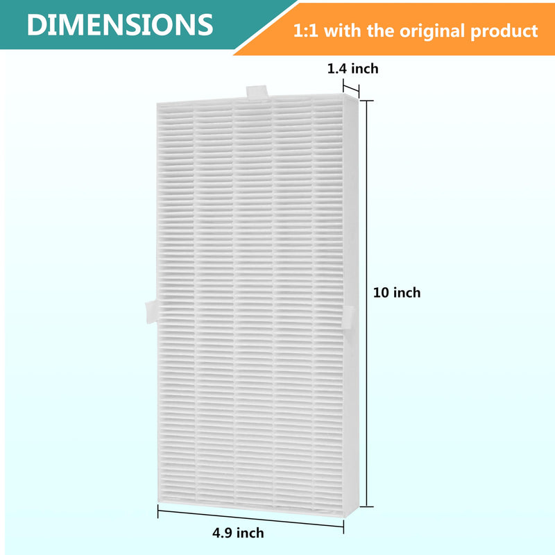 HRF-G True HEPA Replacement Filter, Compatible with Honeywell HPA020 HPA020B, HPA030 HPA030B and HPEAClean HPA075/080 Series and HPA175/180 Series Air Purifier, Part Number HRF-G1 HRF-G2, 2-Pack