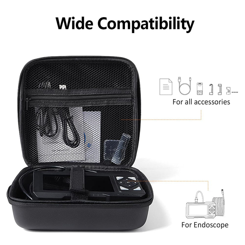 Hard EVA Carrying Case for 4-5inch Screen Borescope, Waterproof Storage Case Compatible Industrial Endoscopes, Inspection Probes & Lenses