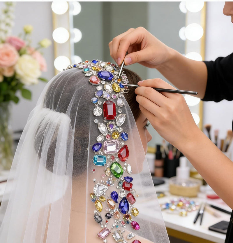 Sew On Rhinestones, Choupee 130PCS Sew On Glass Rhinestone Metal Back Prong Setting Sewing Claw Rhinestone Mixed Shapes for Costume, Clothes, Garments, Dress, Earring, Belt and Shoes