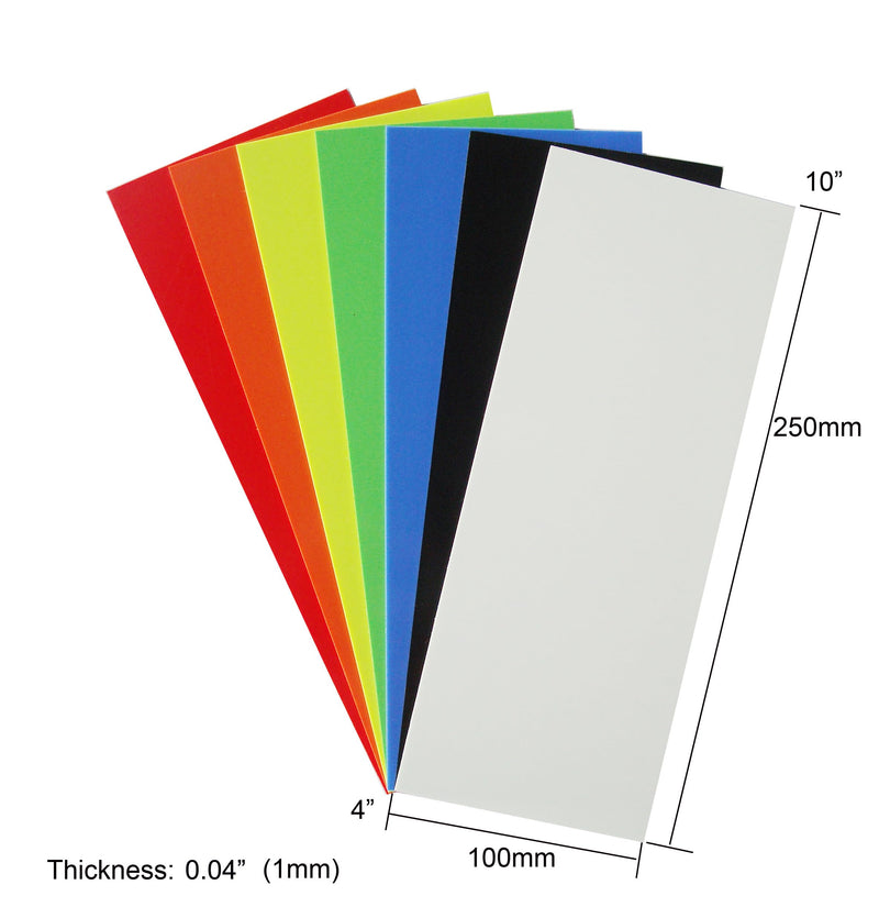7 Pcs G10 Spacer Sheet 10 x 4 x 0.04 Inches | G10 Knife Handle Spacer Material,Scale Liners Material for Knives Making Tool Kit,7 Colors,Scales Slabs Making Supplies