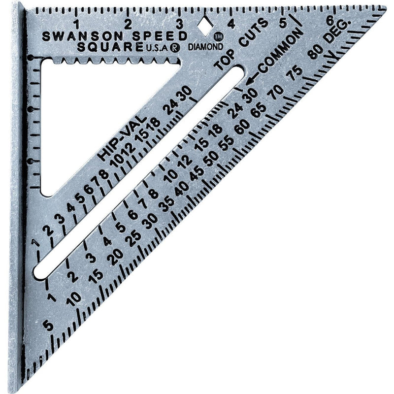 Swanson Tool Co S0101 7 Inch Speed Square, Blue, (Pack of 50) 7 inch (Pack of 50)