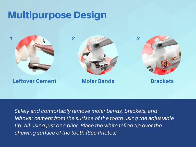 Orthodontic adhesive removing pliers, cement removing pliers brand removing pliers ARTMAN brand by Wise Linkers