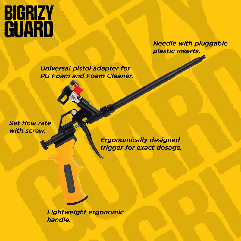 Spray Foam Gun, 1 Professional Expanding Foam Dispensing Gun with 9 Nozzles 1 Pack