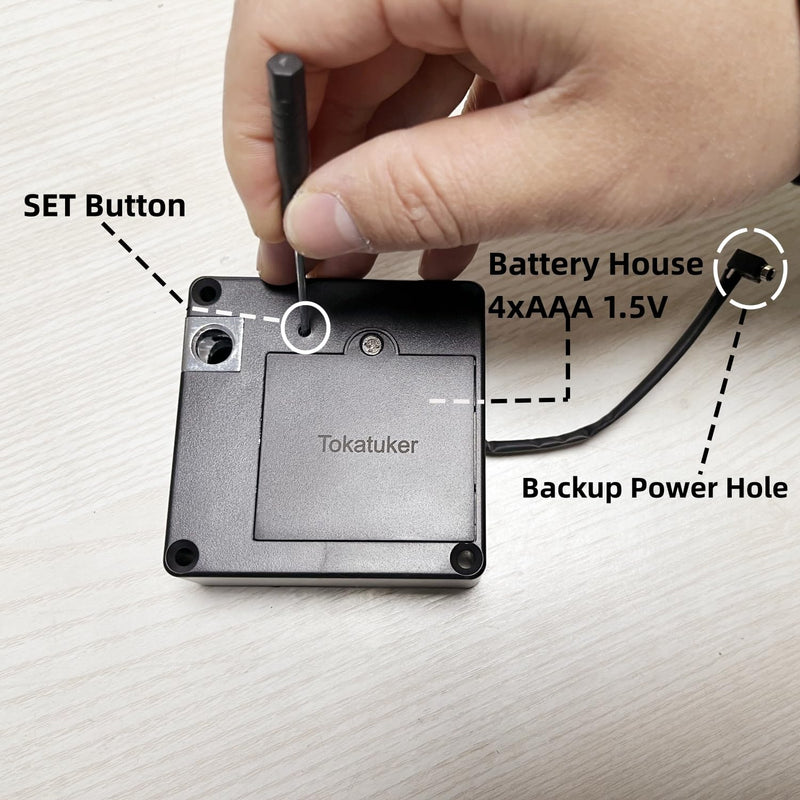 Invisible Cabinet Lock, Hidden NFC Lock DIY RFID Lock Latch with USB Cable Power for Wooden Cabinet Drawer Liquor Cabinet Open and Close Pantry Secret Shelf or Concealed Panel Matte Black 1.2x3 Inch