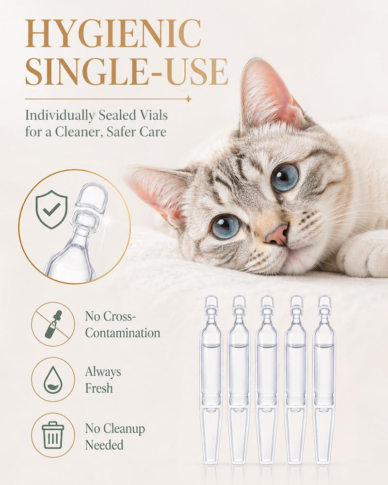 ACAPPELLA Cats Ear Cleaner Solution Drops - 10 Count