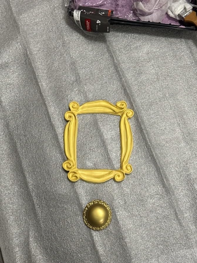 Doobell for Friend Peephole Frame,Doorbell Replica Best for Friend Door Frame As seen in Monica's Door,Present for Your Best Friend.